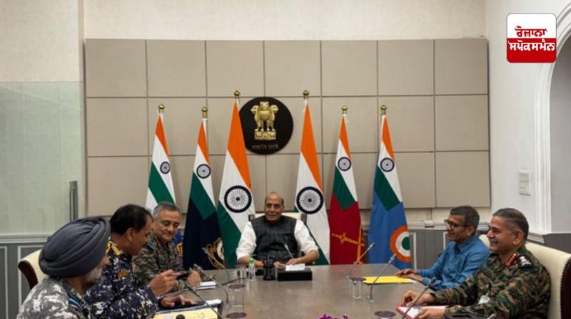 Rajnath holds meeting with CDS, three service chiefs,