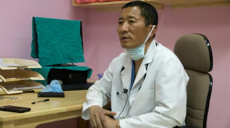 Bhutan PM Lotay Tshering at Hospital