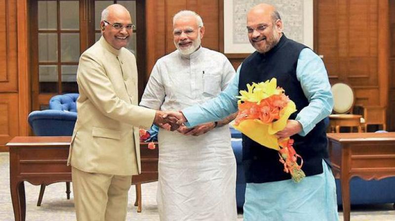 PM Modi and Amit Shah Wishes President Kovind on his birthday
