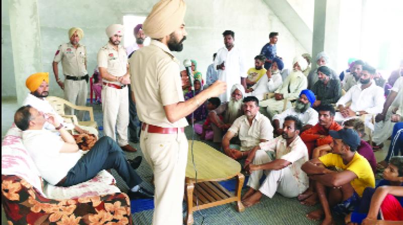 SSP S. Harjeet Singh raising people's awareness against drug addicts