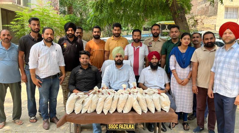 Punjab Police recovered 20 kg of heroin from Fazilka; Two arrested