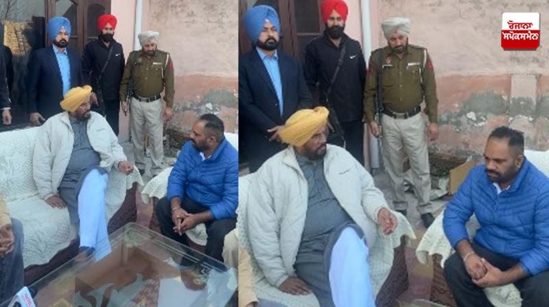 ਮੰਤਰੀ ਕੁਲਦੀਪ ਸਿੰਘ ਧਾਲੀਵਾਲ ਪੀੜਤ ਦਲੇਰ ਸਿੰਘ ਨਾਲ ਮੁਲਾਕਾਤ ਕਰਨ ਮੌਕੇ