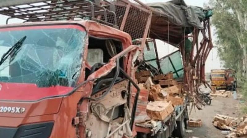 ਹਾਦਸਾਗ੍ਰਸਤ ਟਰੱਕ 