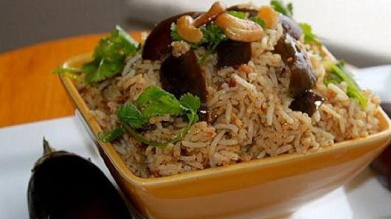 Brinjal pulao