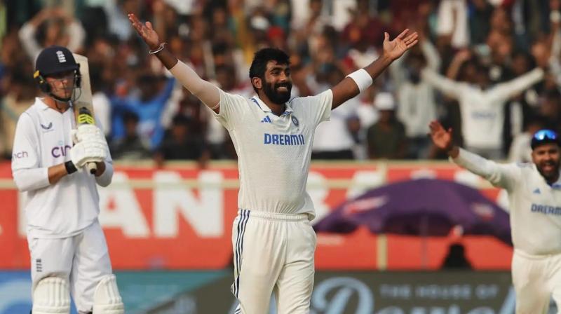 India in a strong position due to Bumrah's excellent bowling after Jaiswal's double century