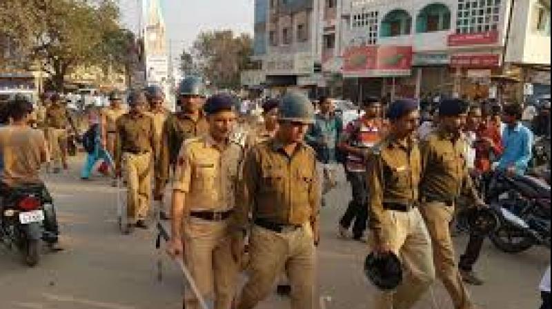 8 company srpf and riot control police deployed in aurangabad