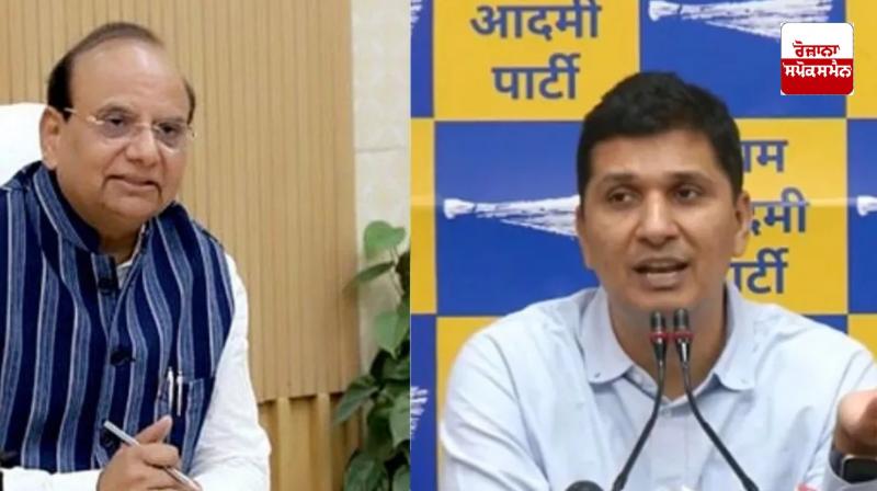 AAP MLAs wrote to LG VK Saxena, informed about the growing terror of gangsters