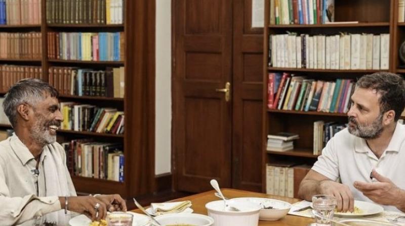 Rahul Gandhi invited the vegetable seller Rameshwar to his house and fed him, gave an interesting message