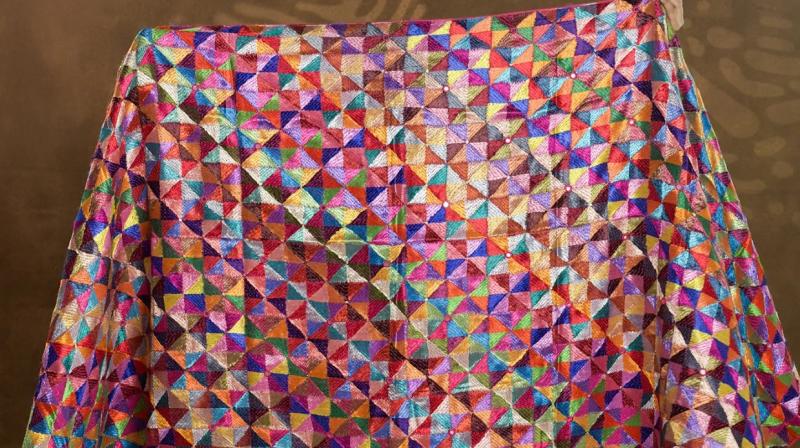 My dupatta is of seven colors punjabi Culture