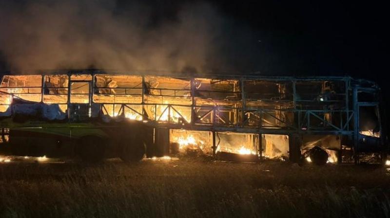 Andhra Pradesh bus fire News
