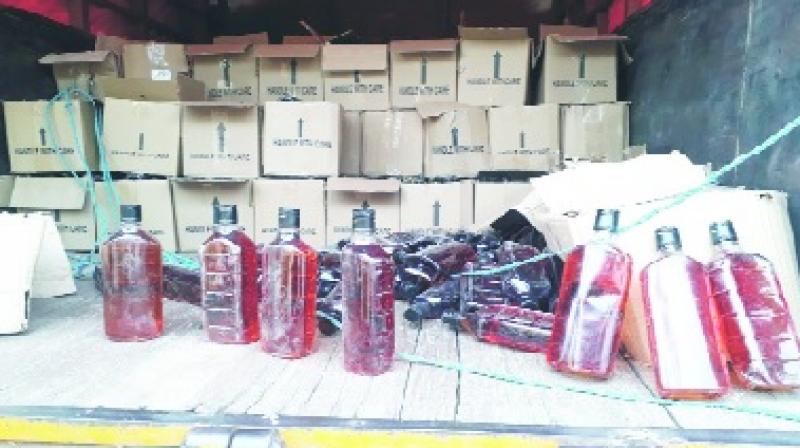Illegal Liquor in warehouse