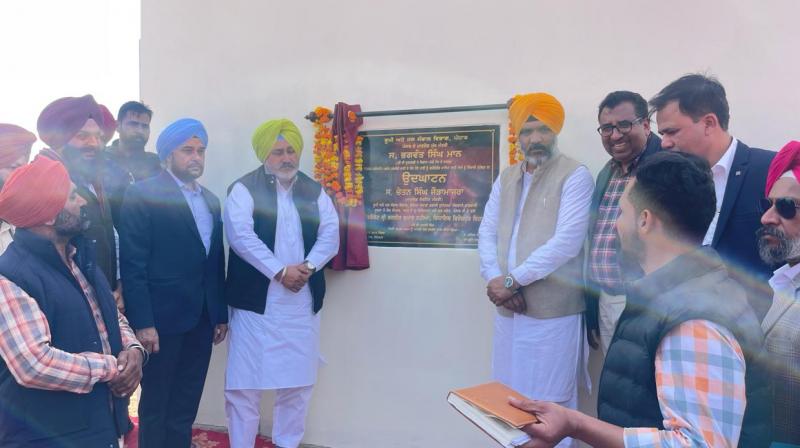 Chetan Singh Jaudamajra inaugurated the projects of using treated water for irrigation at Talwandi Bhai and Zira.