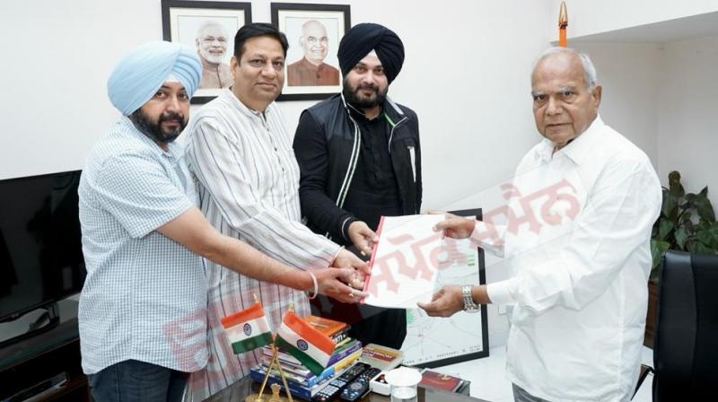 Navjot Sidhu meets Governor of Punjab