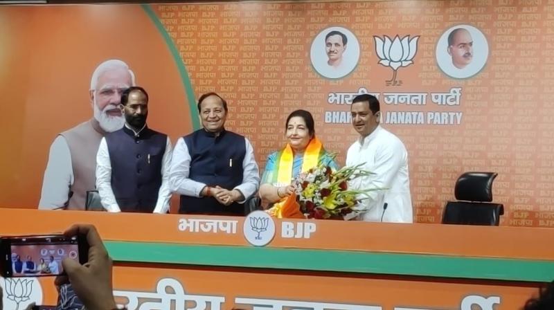 Singer Anuradha Paudwal joins BJP in Delhi