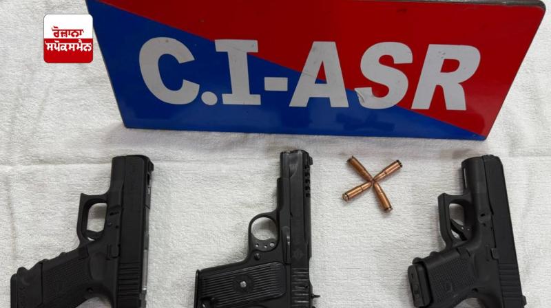 ਪੁਲਿਸ ਵਲੋਂ ਕਾਬੂ ਕੀਤੇ ਗਏ ਹਥਿਆਰ 