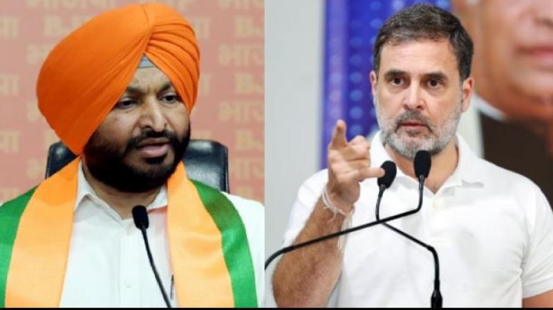 Ravneet Singh Bittu & Rahul Gandhi 