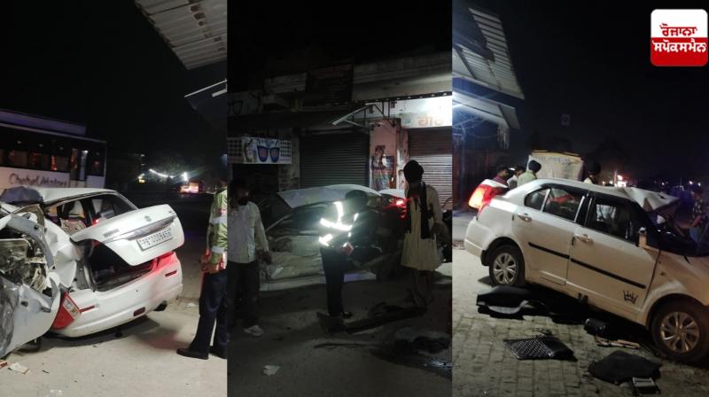 Terrible road accident on Jalandhar-Pathankot highway, two friends die