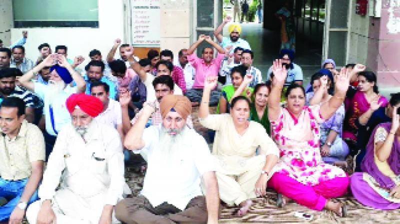 Employees During Protest