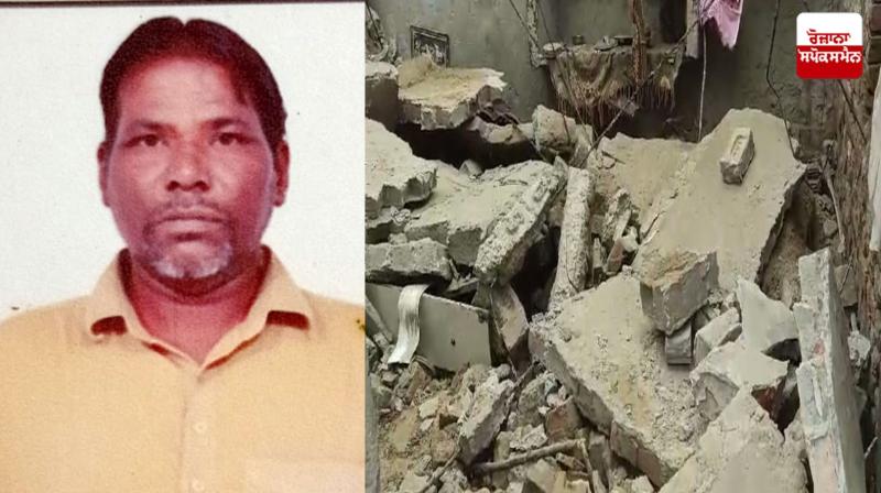 ਮ੍ਰਿਤਕ ਦੀ ਫਾਈਲ ਫੋਟੋ ਅਤੇ ਮਲਬੇ ਦੀ ਤਸਵੀਰ 