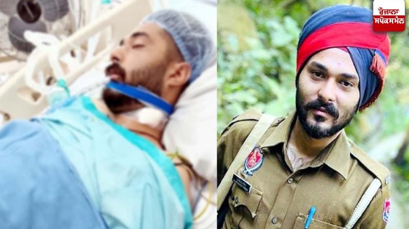 Police constable was shot in a suspicious condition