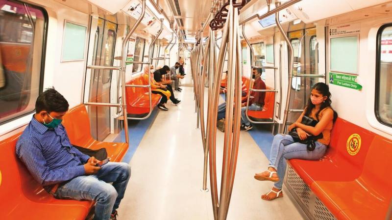 Restrictions on Delhi Metro lifted, people will be able to travel standing up from Monday