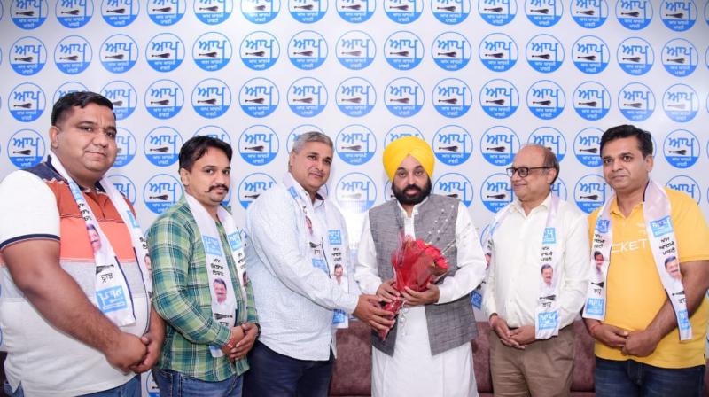 Before the by-elections, BJP state and district level leaders joined AAP