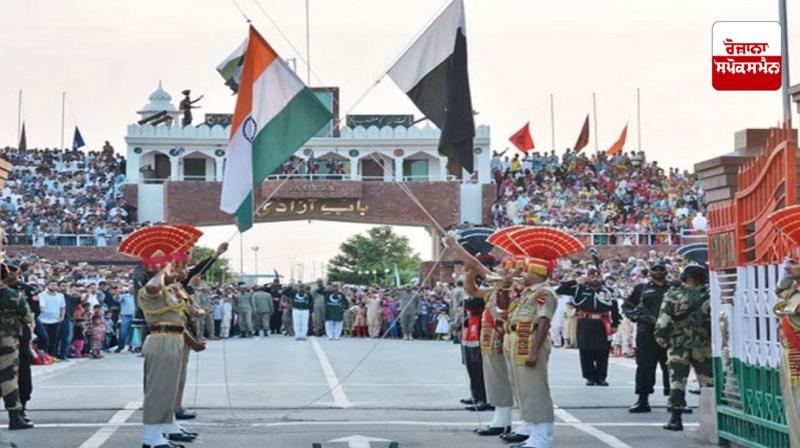 Retreat Ceremony at Attari-Wagah border News in punjabi