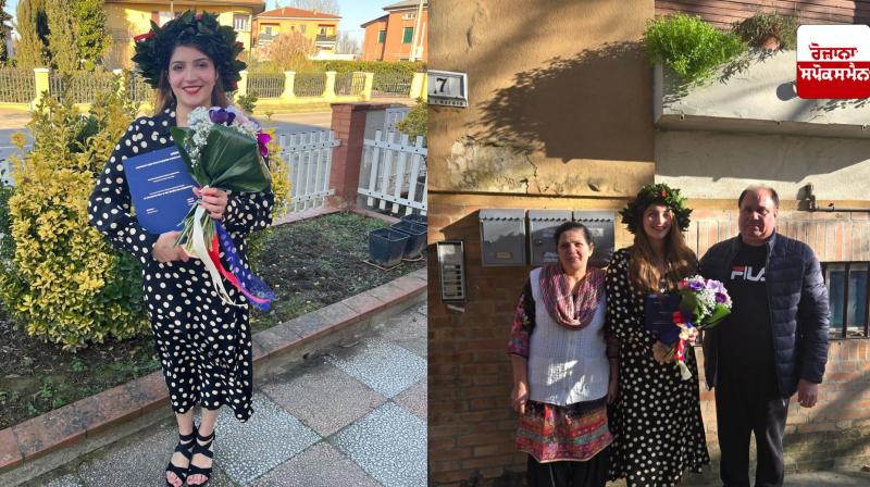 Punjab's daughter makes a name for herself in Italy, Navdeep Kaur Thiara earns doctorate degree