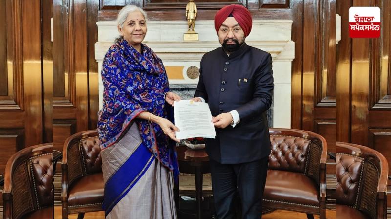 MP Vikramjit Singh Sahni sought Finance Minister's intervention for Rural and Market Development Fees (RDF and MDF).