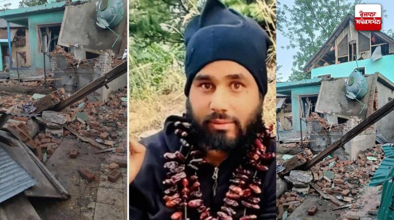 Demolished houses of two Lashkar-e-Taiba terrorists in Tral, Bijbehara