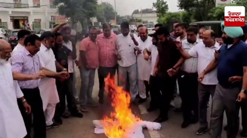 ਲੁਧਿਆਣਾ ਵਿੱਚ ਭਾਜਪਾ ਨੇ ਮੁੱਖ ਮੰਤਰੀ ਭਗਵੰਤ ਮਾਨ ਦਾ ਪੁਤਲਾ ਸਾੜਿਆ