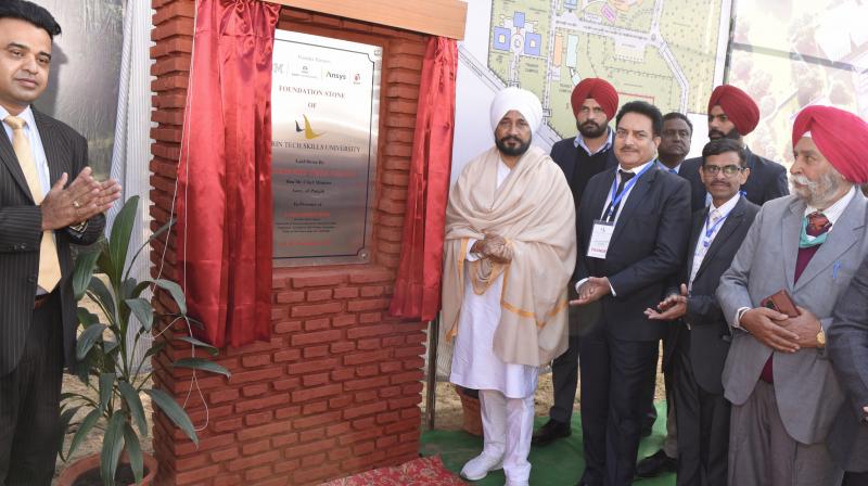  Channi lays foundation stone of Lamrin Tech Skills University at Railmajra