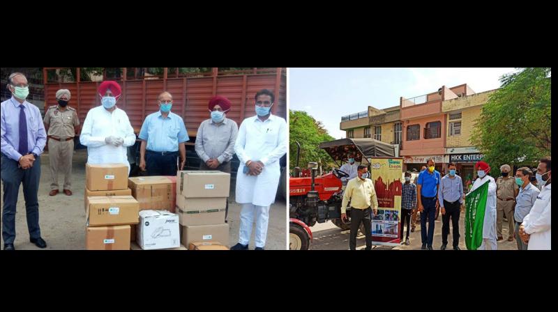 ਮਹਿੰਦਰਾ ਐਂਡ ਮਹਿੰਦਰਾ ਸਵਰਾਜ ਡਵੀਜ਼ਨ ਨੇ 2 ਟਰੈਕਟਰ, ਸੈਨੀਟਾਈਜ਼ੇਸ਼ਨ ਉਪਕਰਣ ਕੀਤੇ ਦਾਨ