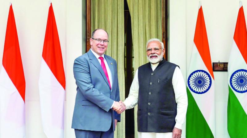 Prime Minister Modi & Prince Albert II