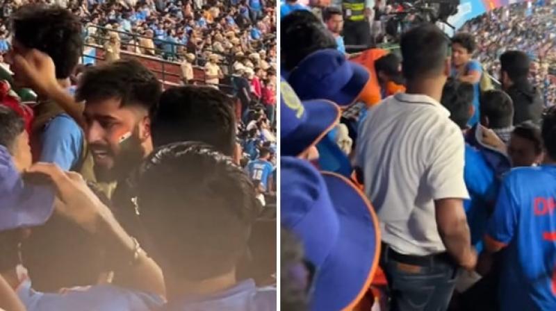 Fans Fight At Arun Jaitley Stadium During India Vs Afghanistan ICC Cricket World Cup 2023 Match, Video Goes Viral