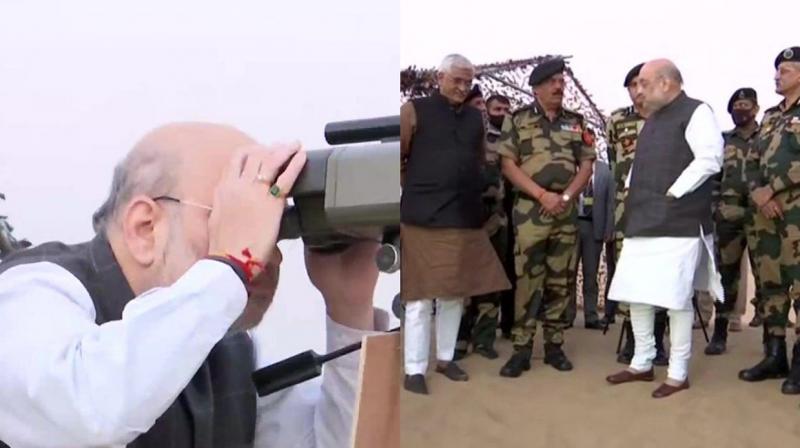 Amit Shah Visits Rohitash Border Outpost