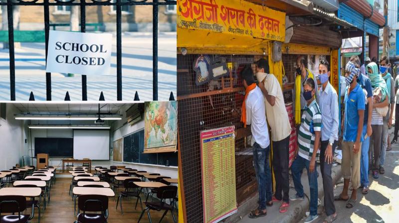 liquor store open but school closed?