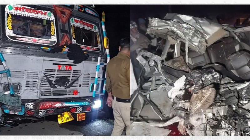 One died during a collision between a truck and Car