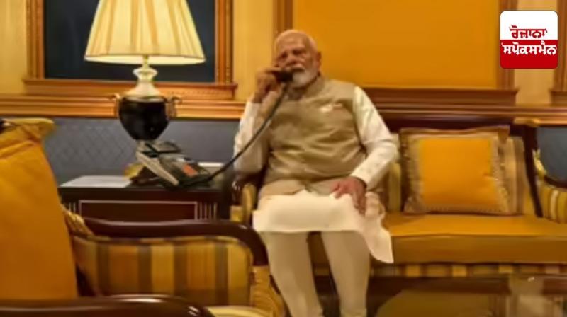 PM Modi holds talks with UAE President and Israeli Prime Minister