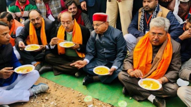 5100 kg Khichdi cooked in BJP rally
