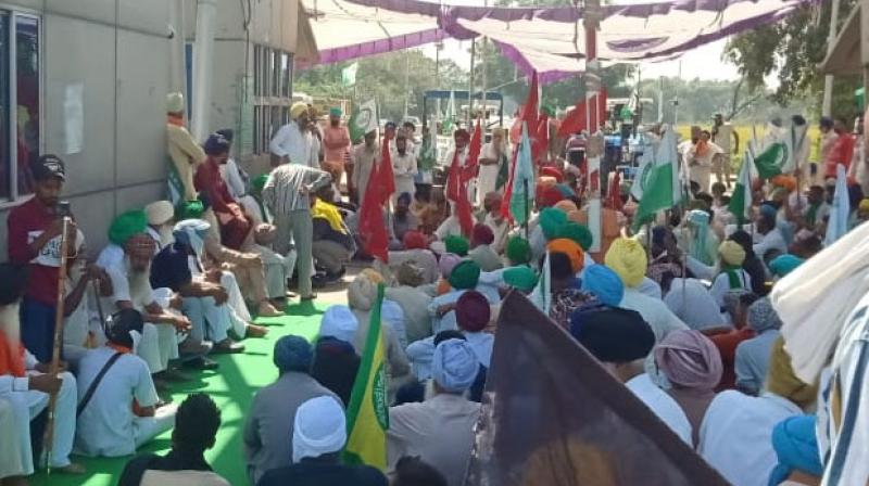  Farmer Protest at toll plaza