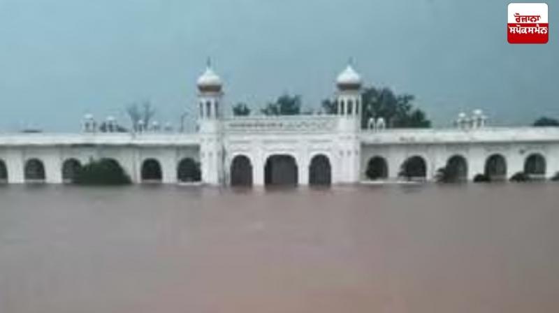 Seven feet of water filled the complex of Gurdwara Sri Kartarpur Sahib