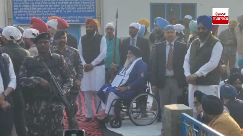 Sukhbir Badal reached Sri Muktsar Sahib to serve the 10th day of punishment