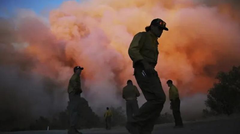 California Woods fire