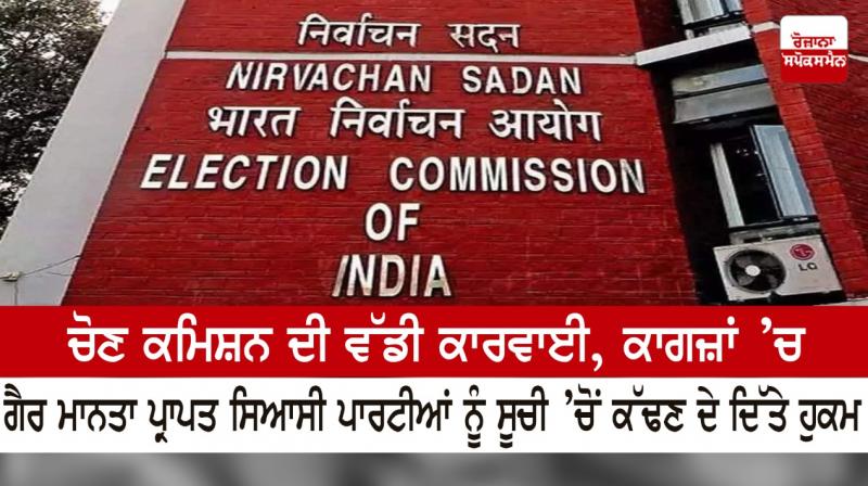 Major action of the Election Commission