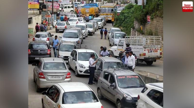 Chandigarh to Shimla Traffic Jam News in punjabi 
