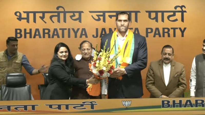 The Great Khali joins BJP