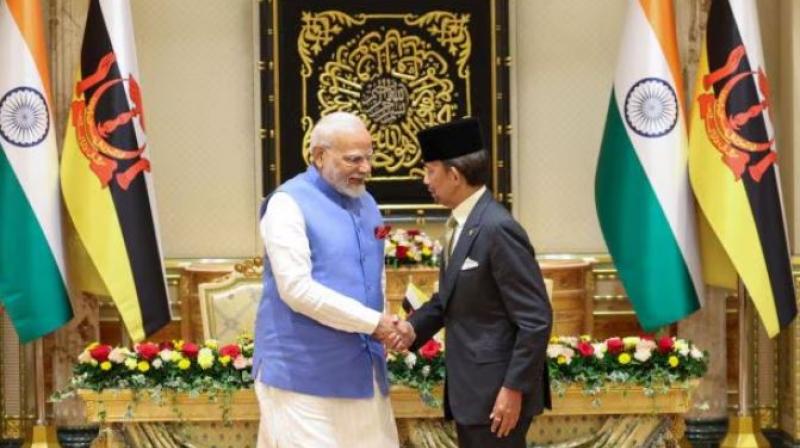 PM Modi with Sultan Haji Hassanal Bolkiah