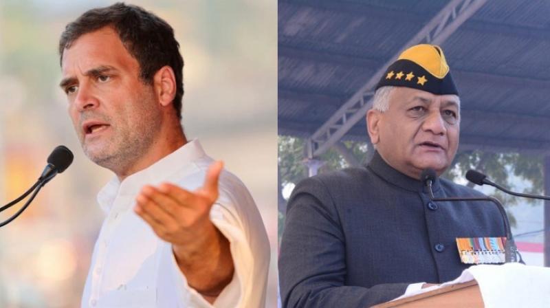 Rahul Gandhi, VK Singh 