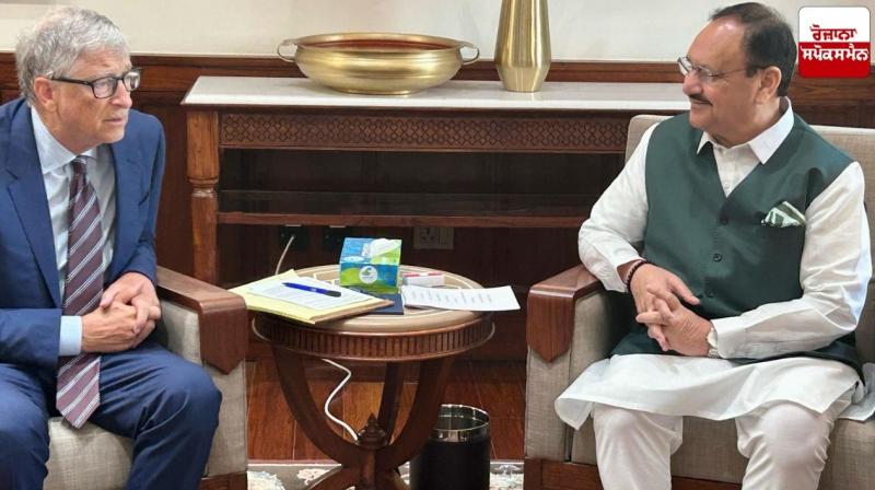 Bill Gates meet JP Nadda